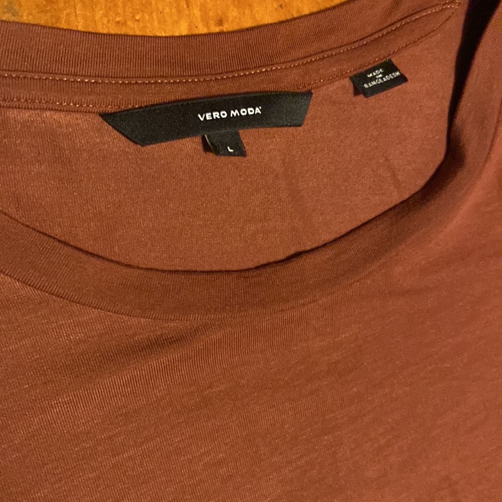 Vero Moda Bianca Dress Tie Waist Mahogany - Picture 9 of 9